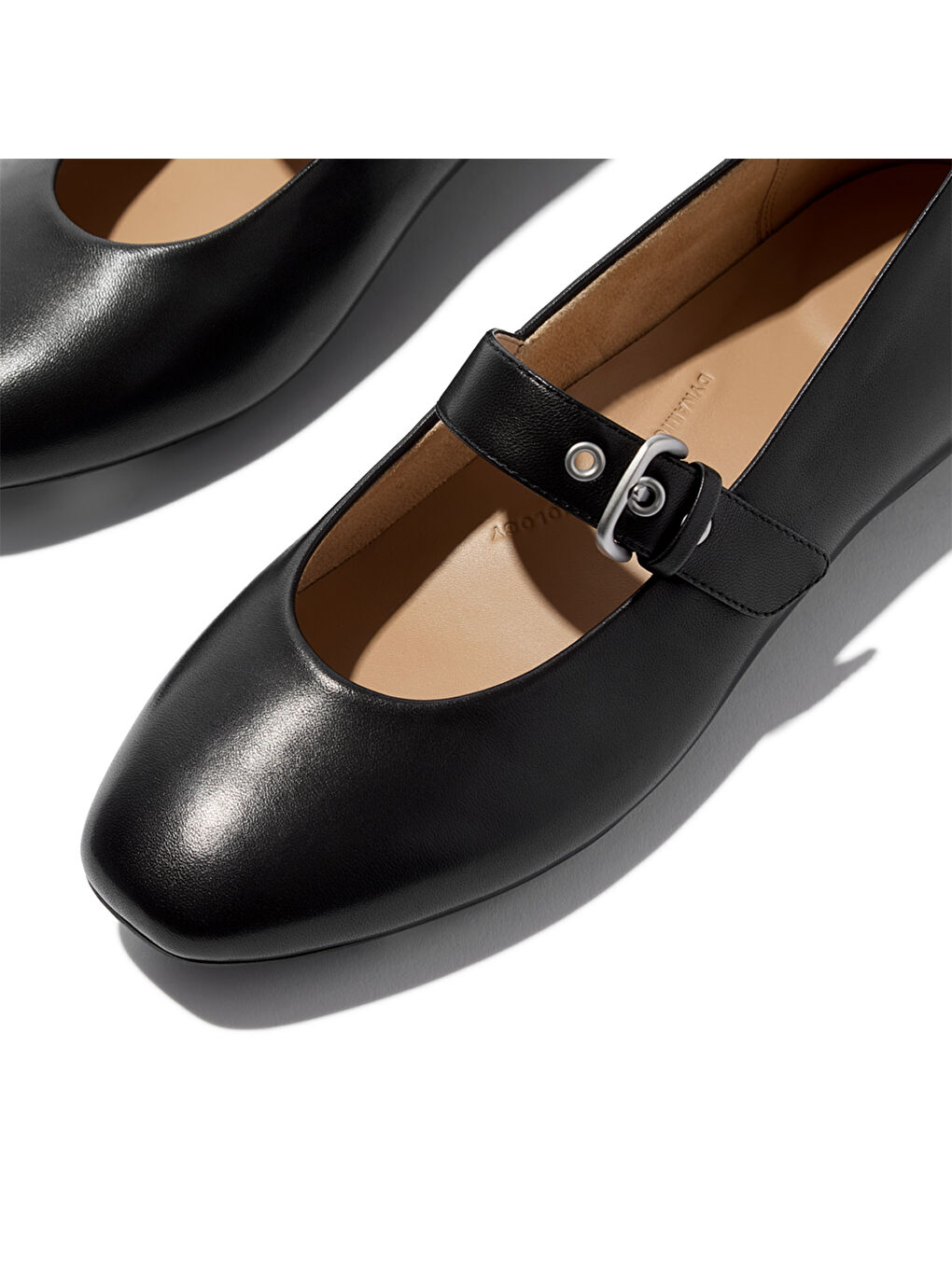 Siyah Kadın Babet E3D-090 / D07 DELICATO Soft Leather Mary Janes-3