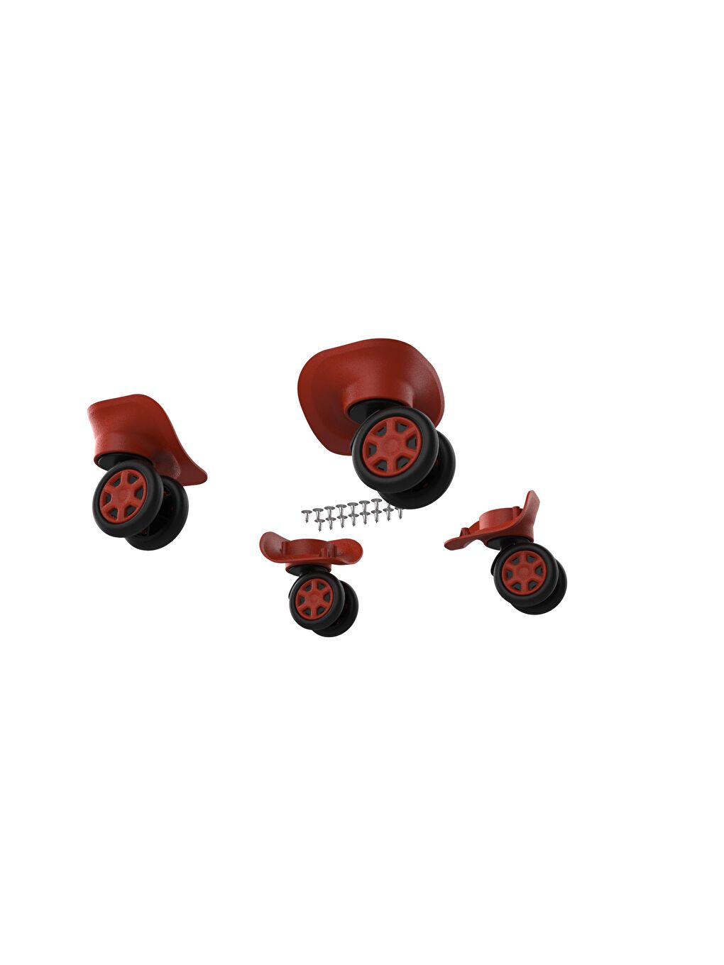 ABS Valiz Tekerleği Çift Teker Turuncu Renk-1