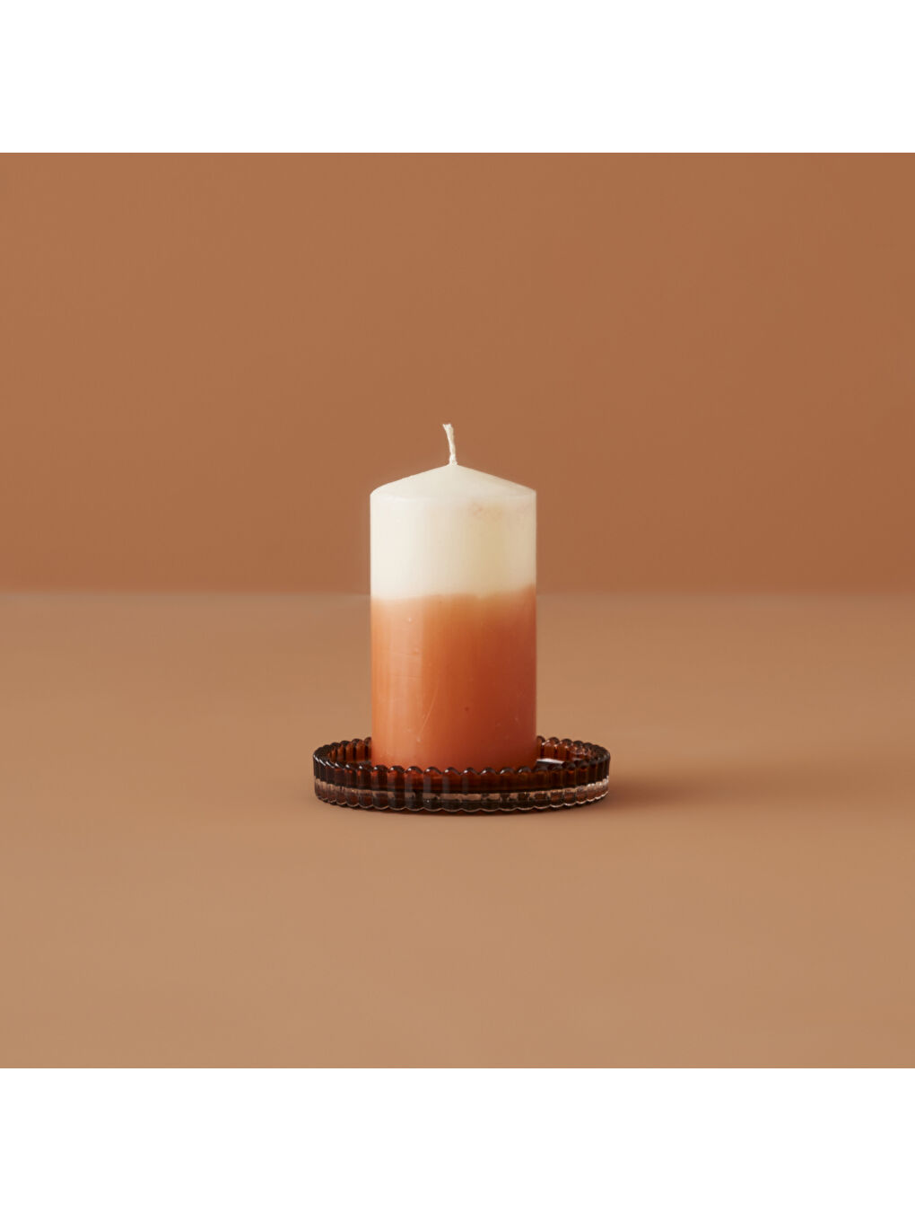 Kahverengi Jordi Dekoratif Tabak Amber (10x10x1,5 cm)-1