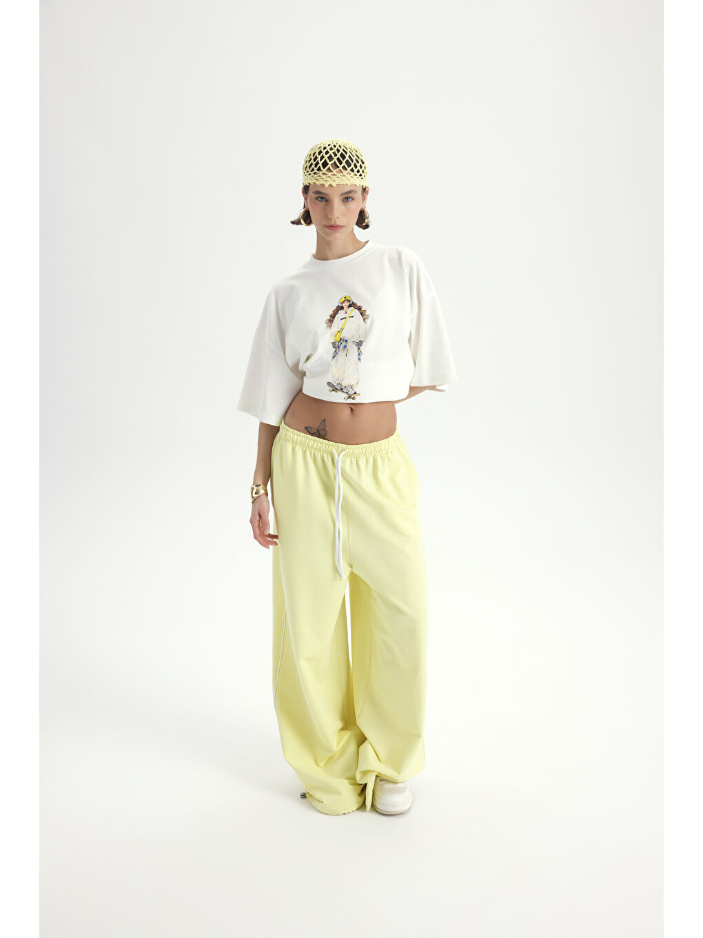 Arles Sarı T-Shirt Eşofman Takım-5