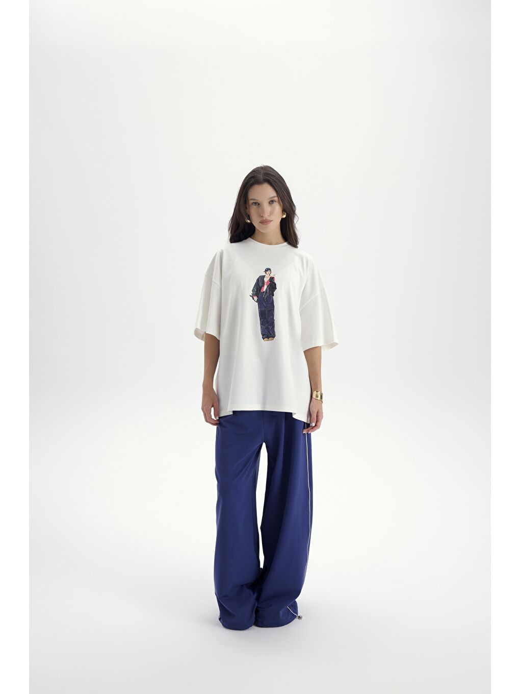 Arles İndigo T-Shirt Eşofman Takım-1