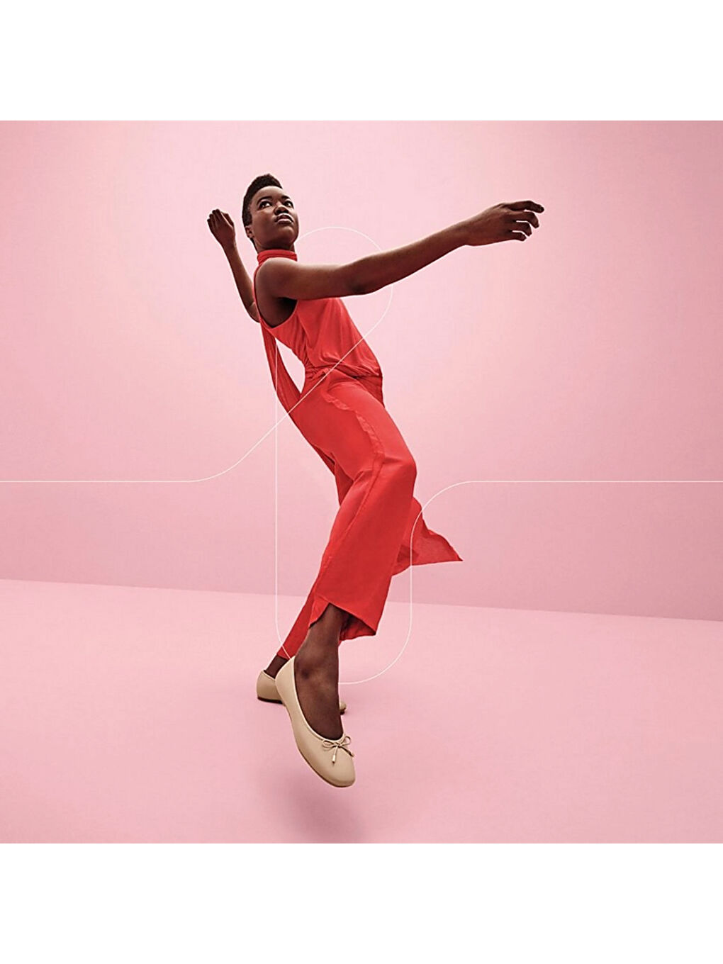 Bej Kadın Babet HX8-288/A69/B41 DELICATO BOW SOFT LEATHER BALLET FLATS-4