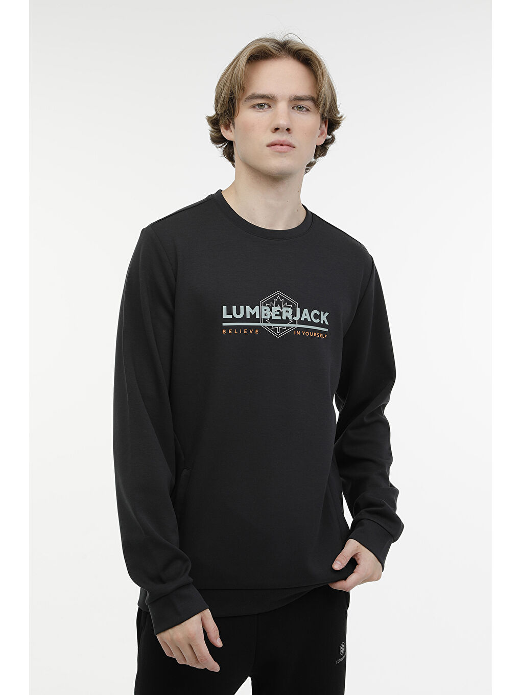 Lumberjack ML MADRID-C 16TY606 3PR Siyah Erkek Sweatshirt