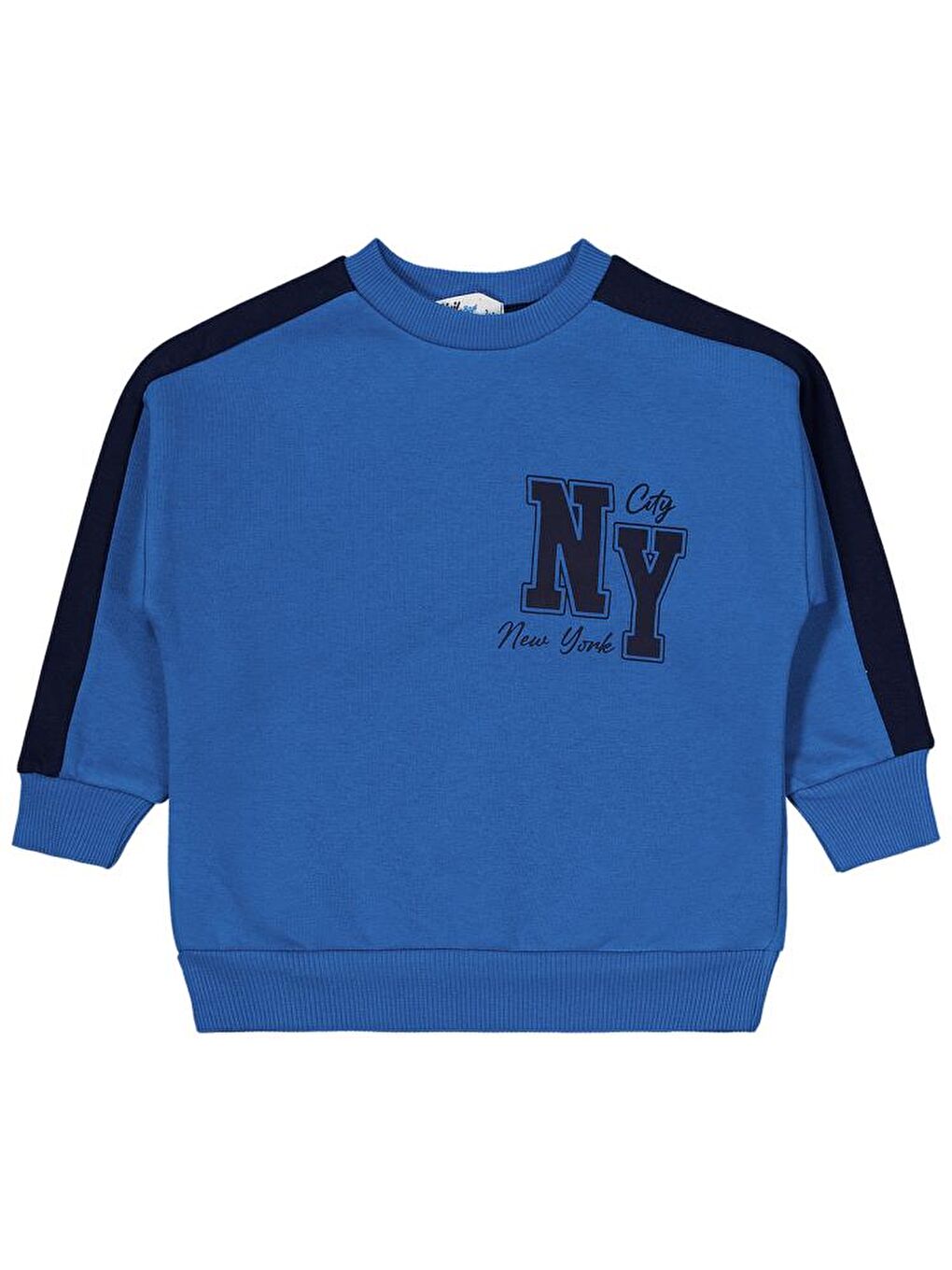 Boys Ny Baskılı 2-5 Yaş Eşofman Takımı - Mavi 5-6 Yaş-2