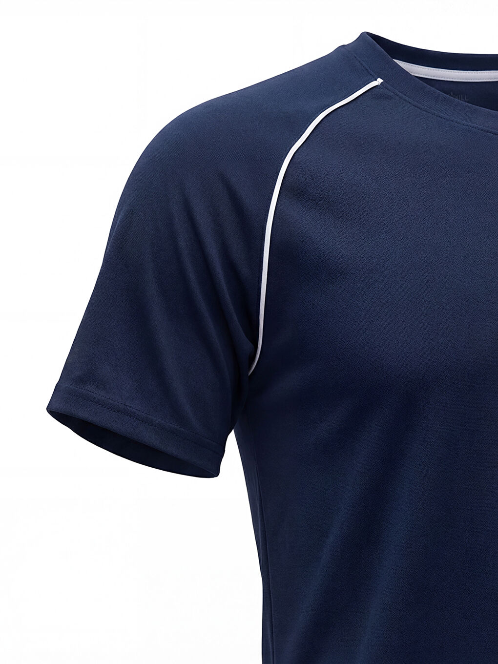 Lacivert ORENDAHILL Erkek Spor Tişört Hızlı Kuruyan Esnek Regular Fit Reglan Biyeli Activewear-5