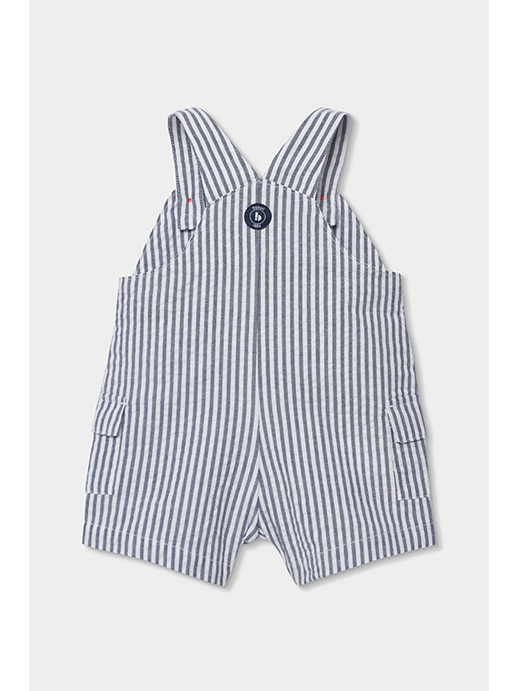 Çizgili Salopet Set 6-24 Ay Lacivert-5