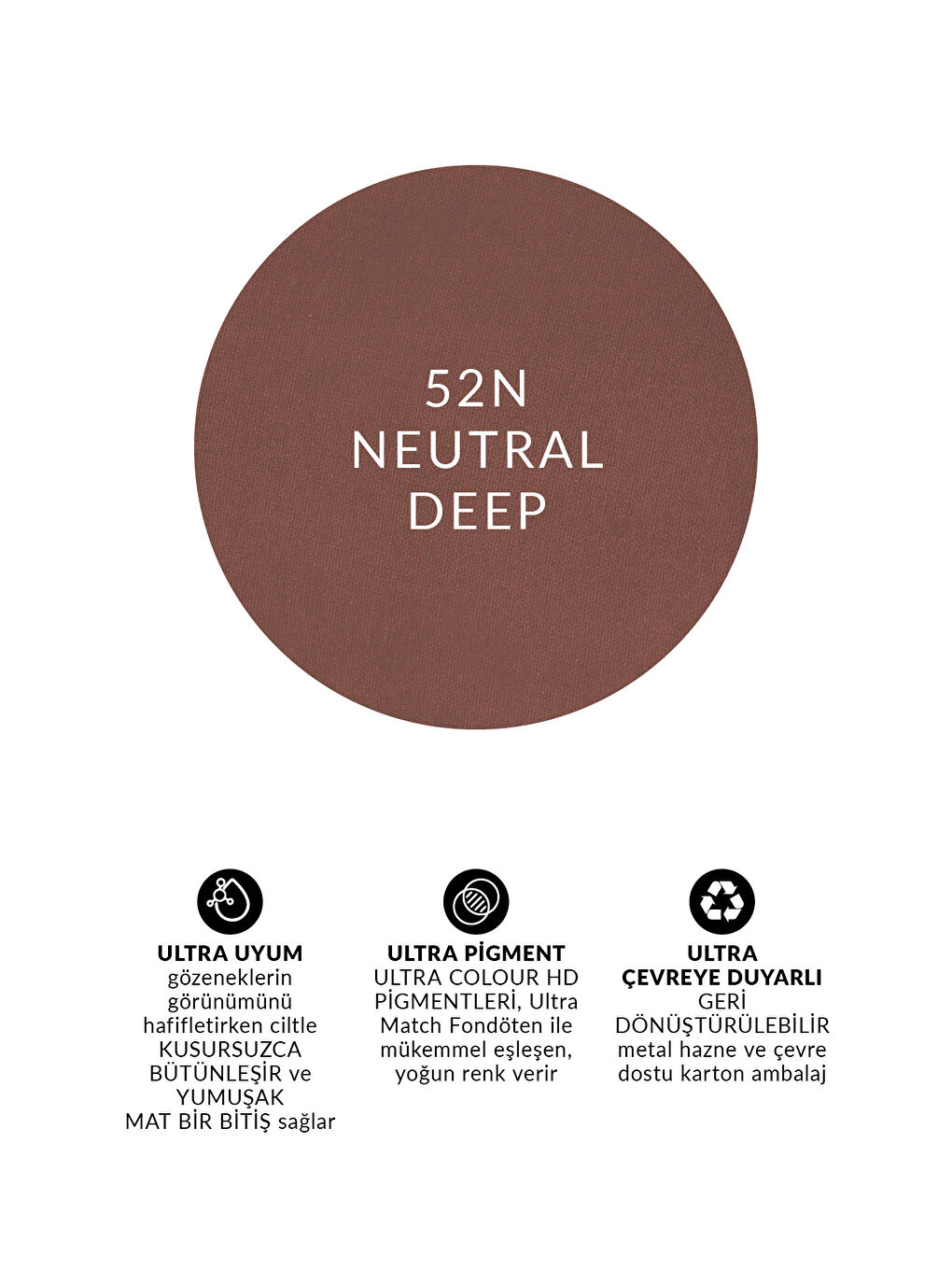 Ultra Colour Kompakt Pudra 52N Neutral Deep-2