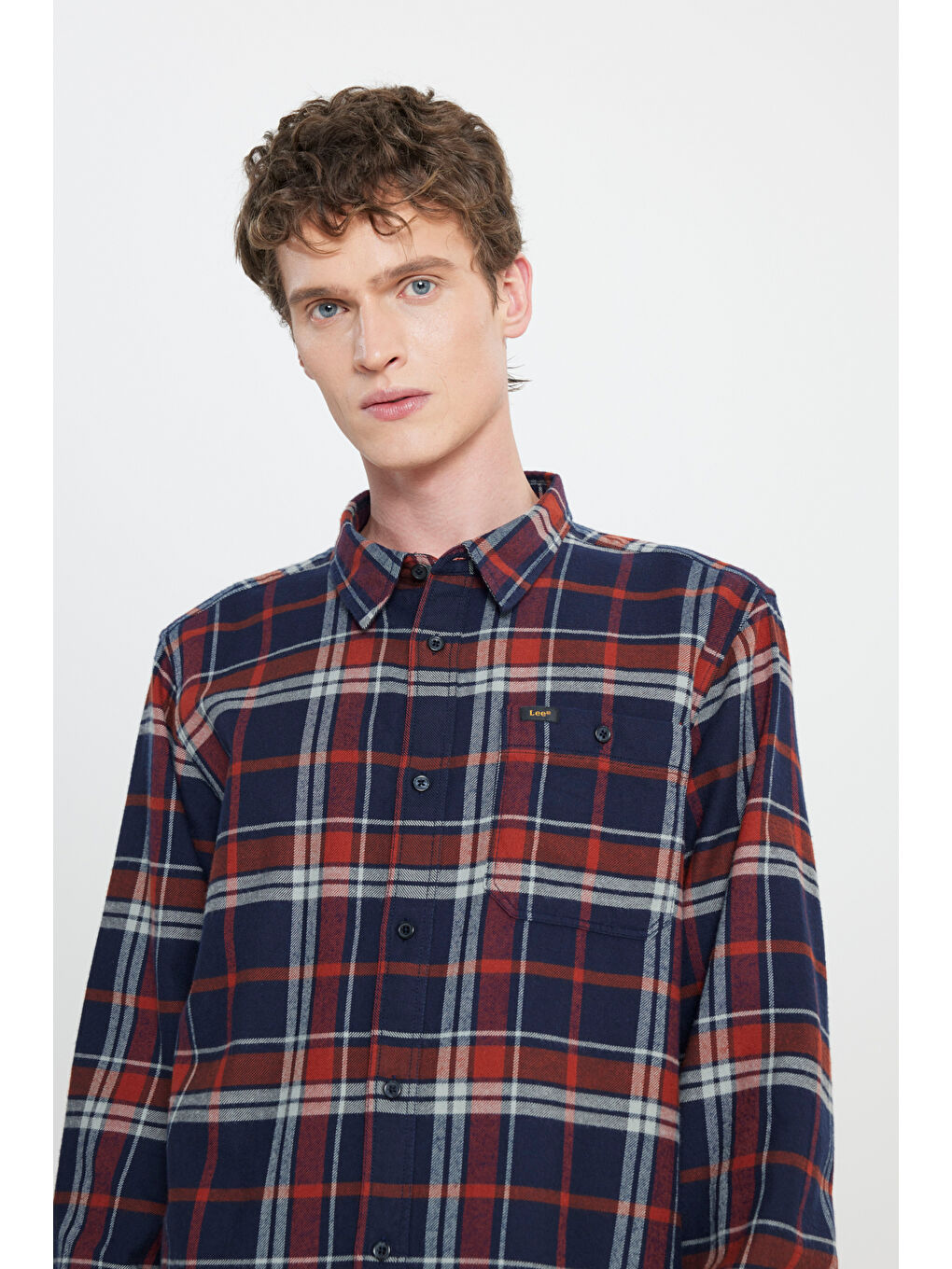 Regular Fit Normal Kesim %100 Pamuk Kırmızı Gömlek Ceket-3