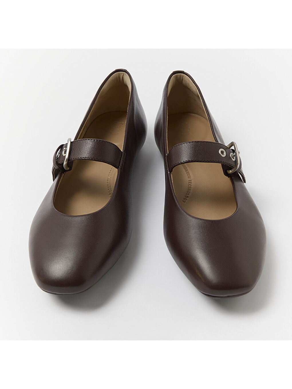 Kahverengi Kadın Babet E3D-090 / D07 DELICATO Soft Leather Mary Janes-2