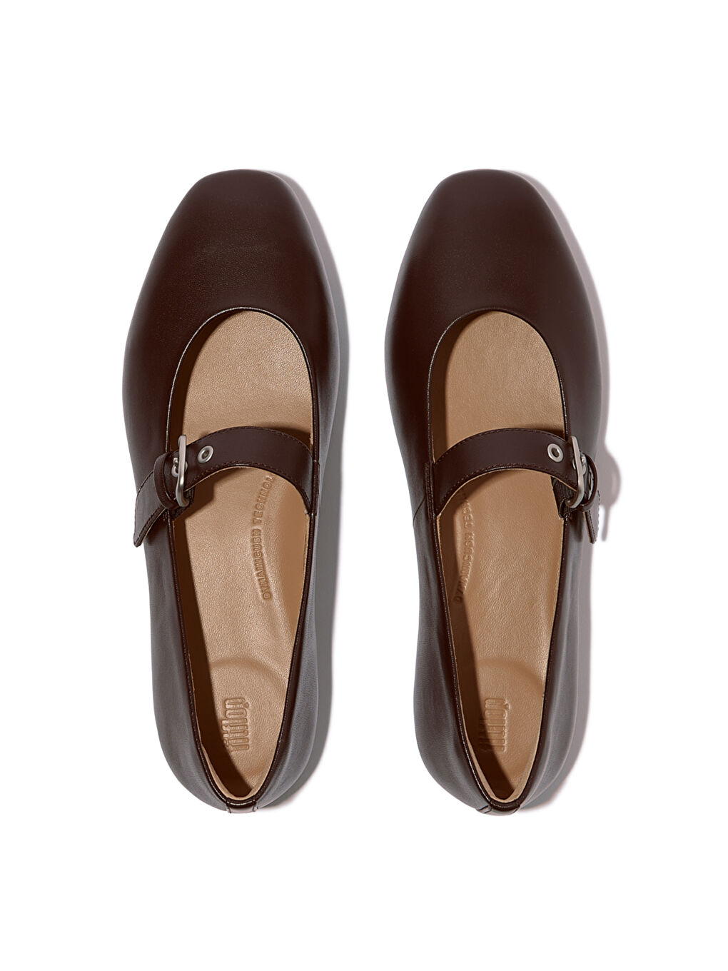 Kahverengi Kadın Babet E3D-090 / D07 DELICATO Soft Leather Mary Janes-3