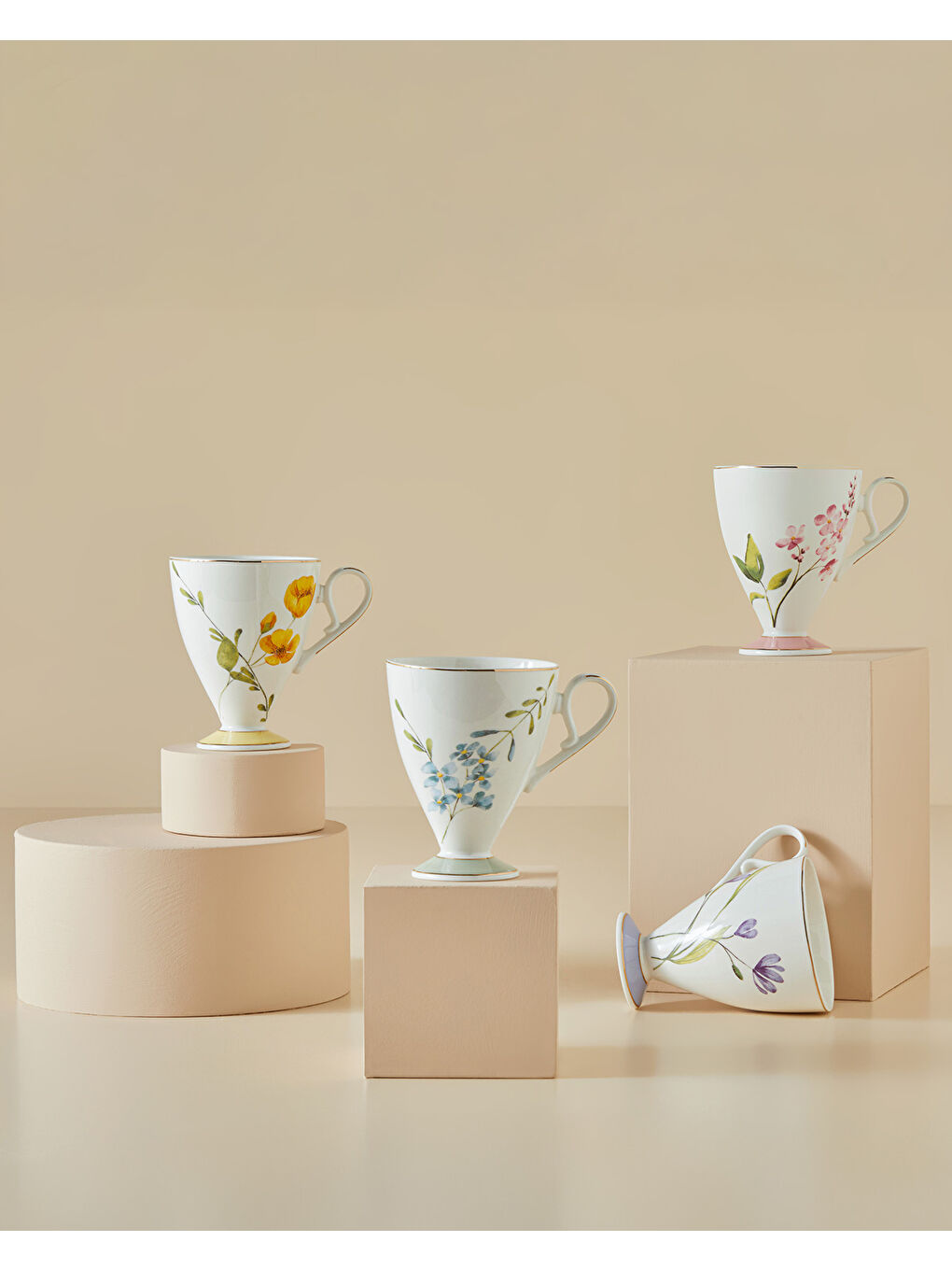 Valentina New Bone China Kupa 300 ml Lila-3