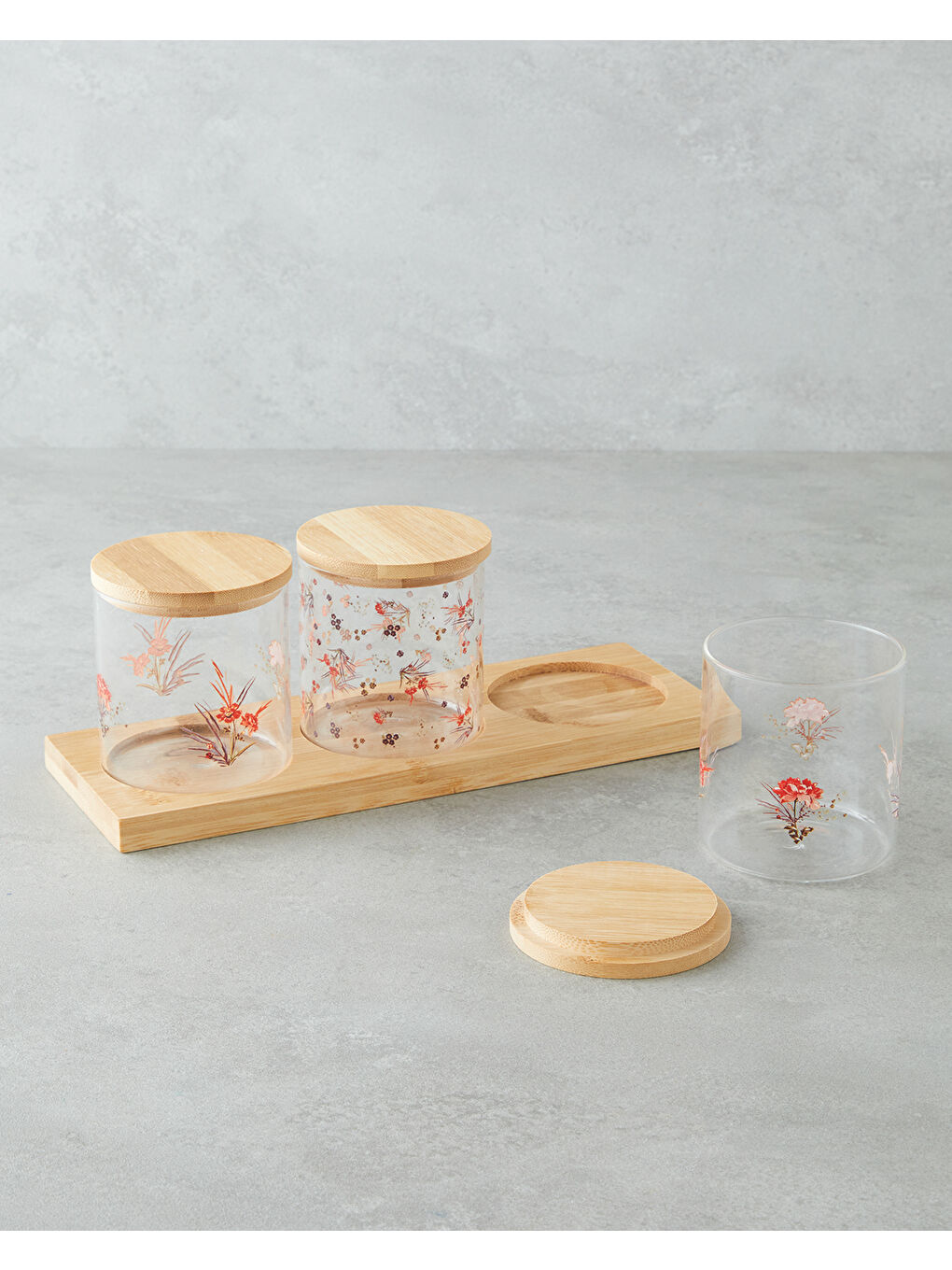 Renksiz Malory Cam 4 Parça Baharatlik 350 ml Şeffaf-1