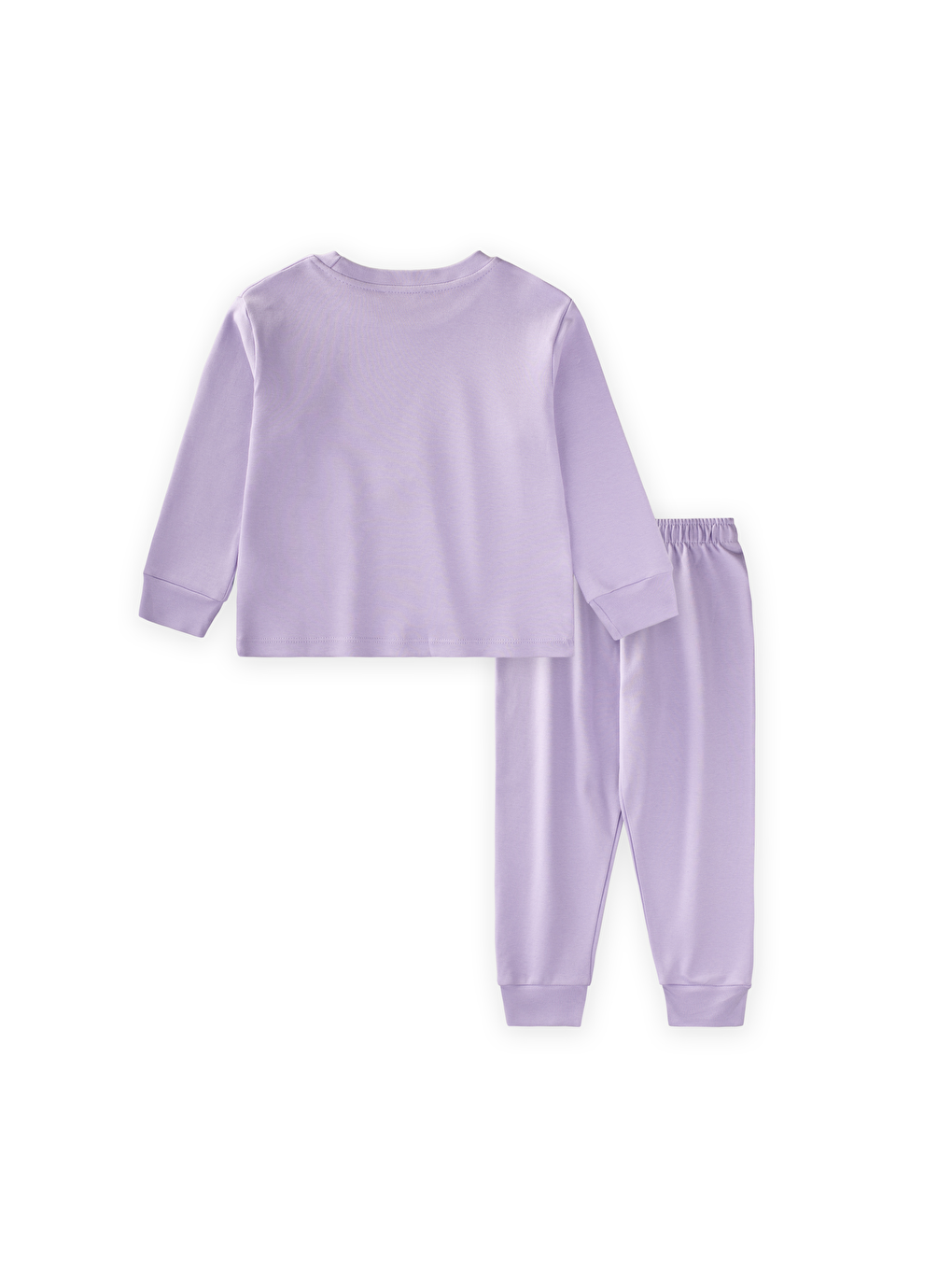 Kedi Baskılı Pijama Takım 2-8 Yaş Lila-1