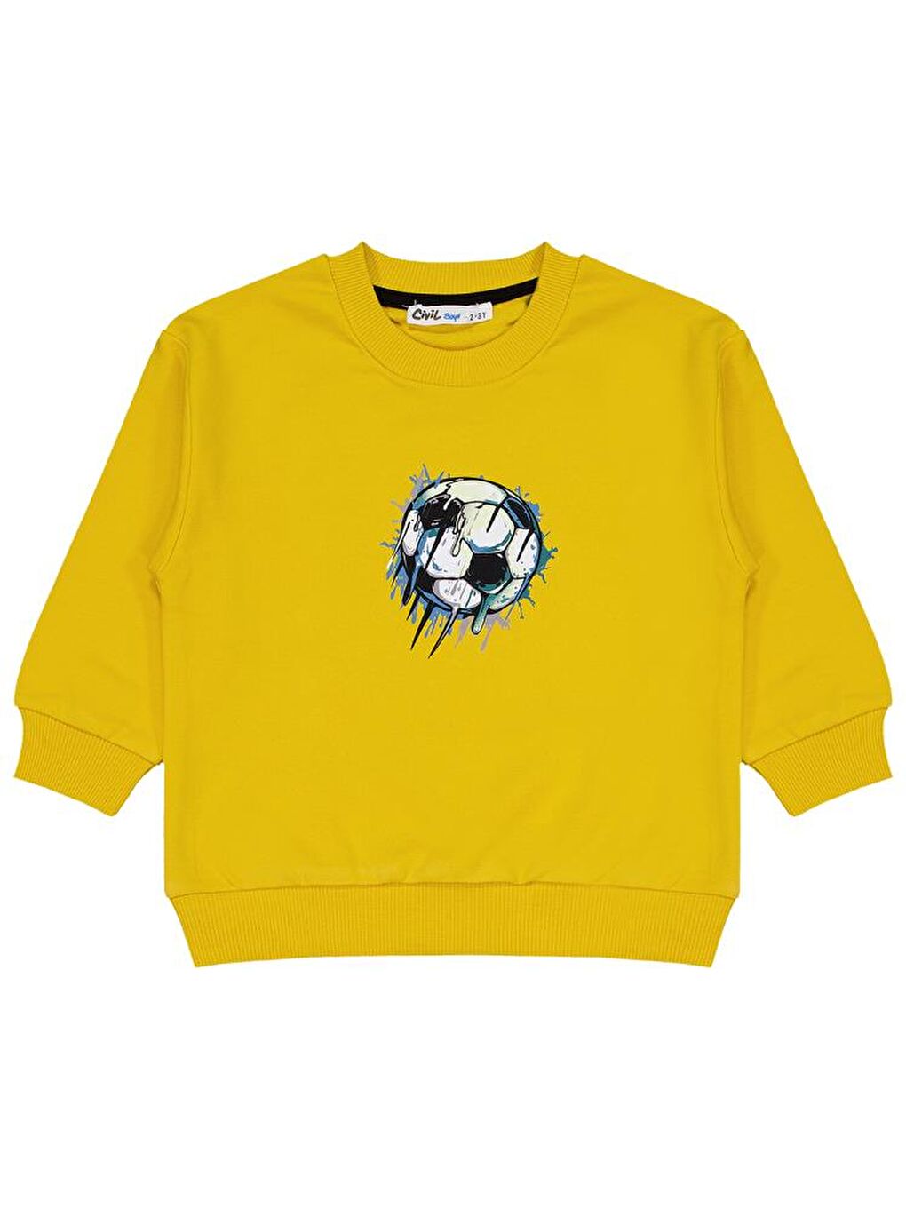 Boys Strıker Baskılı 2-5 Yaş Eşofman Takımı - Sarı 2-3 Yaş-2