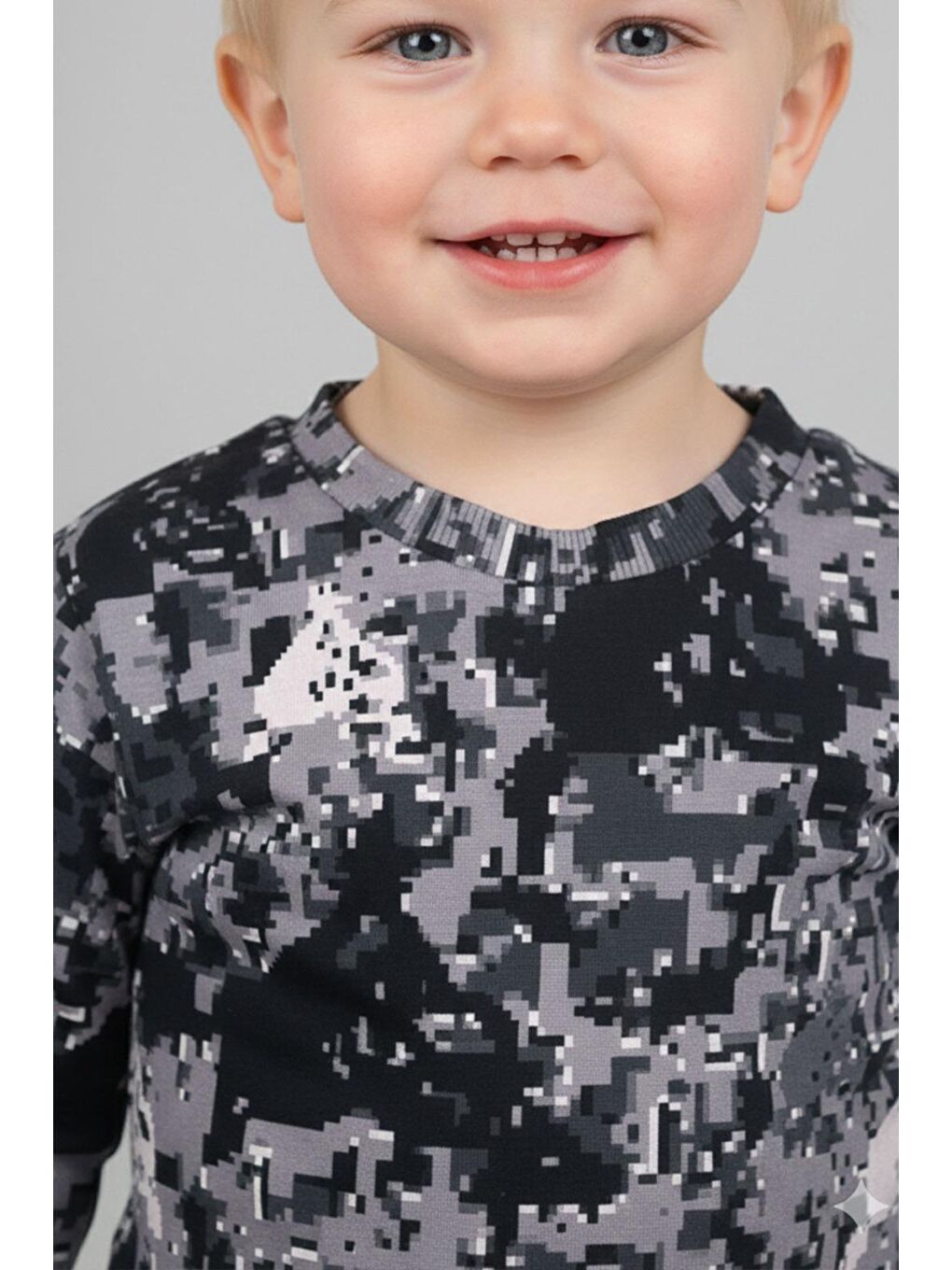 Erkek Çocuk %100 Pamuk Metrajlı Uzun Kollu Tişört - Siyah(3-4 Yaş 8-9 Yaş)-1