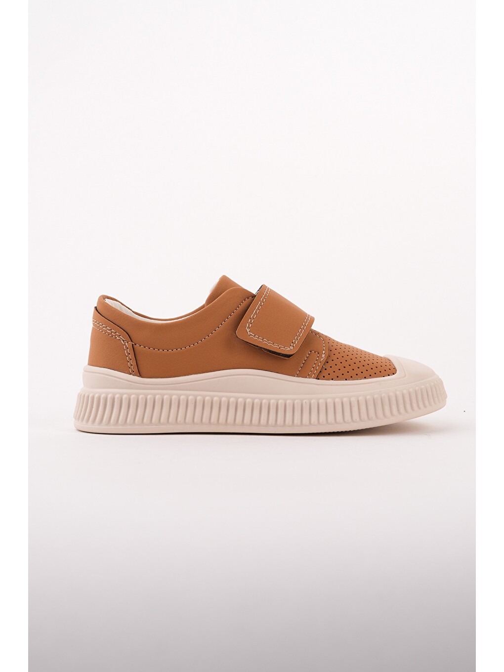 Kahverengi RONY Cırtlı Delikli Günlük Nefes Alabilen Unisex Çocuk Sneaker Spor Ayakkabı-3