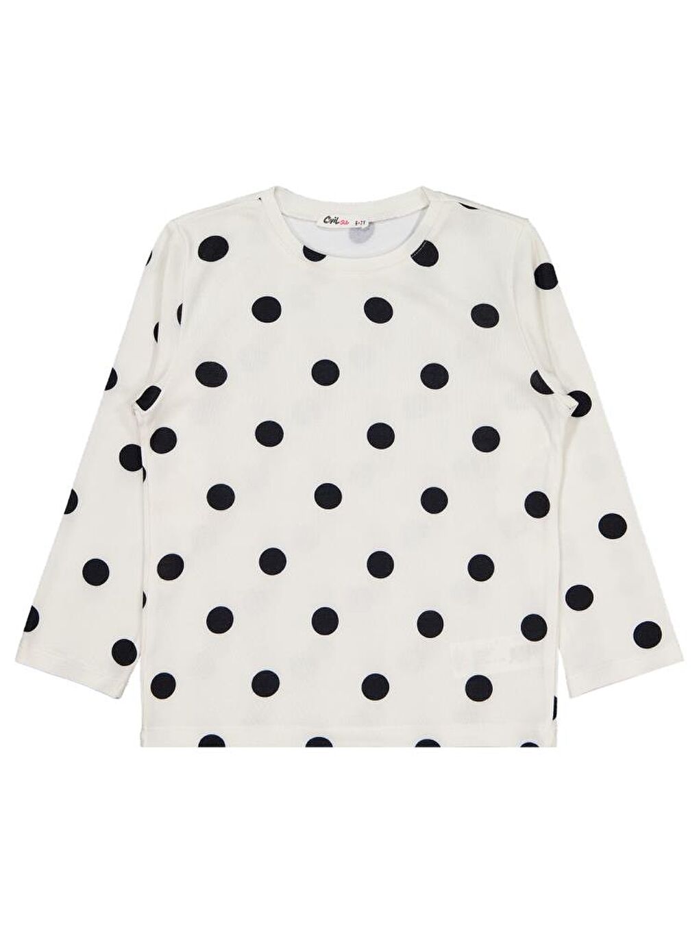 Girls Puanlı 6-9 Yaş Pijama Takımı - Ekru 9-10 Yaş-1