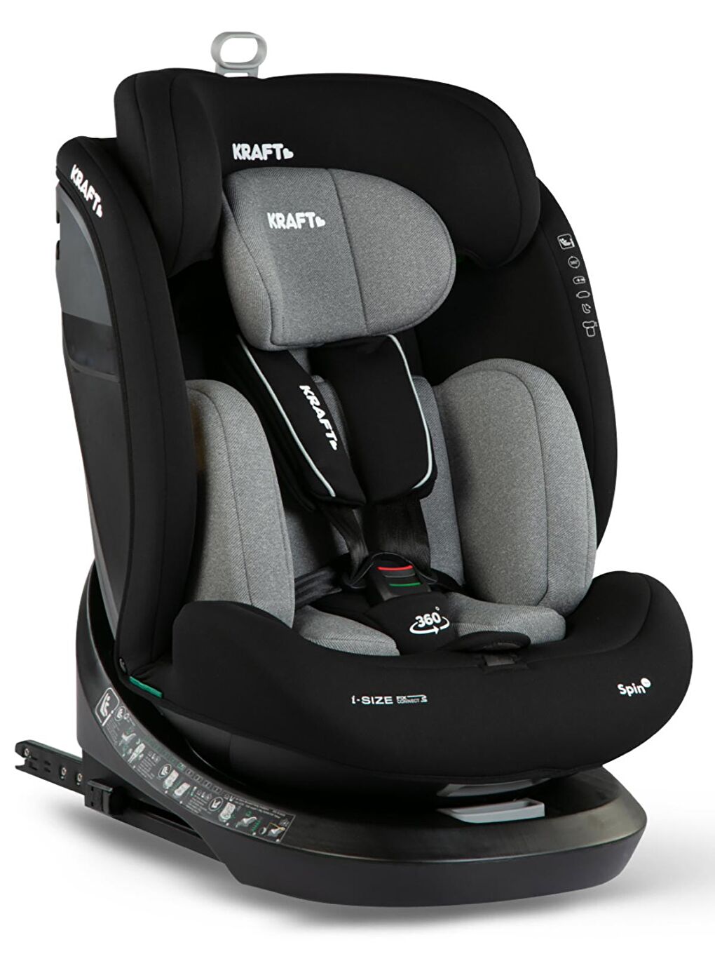 Spin I-Size Oto Koltuğu 0-36 Kg Gri
