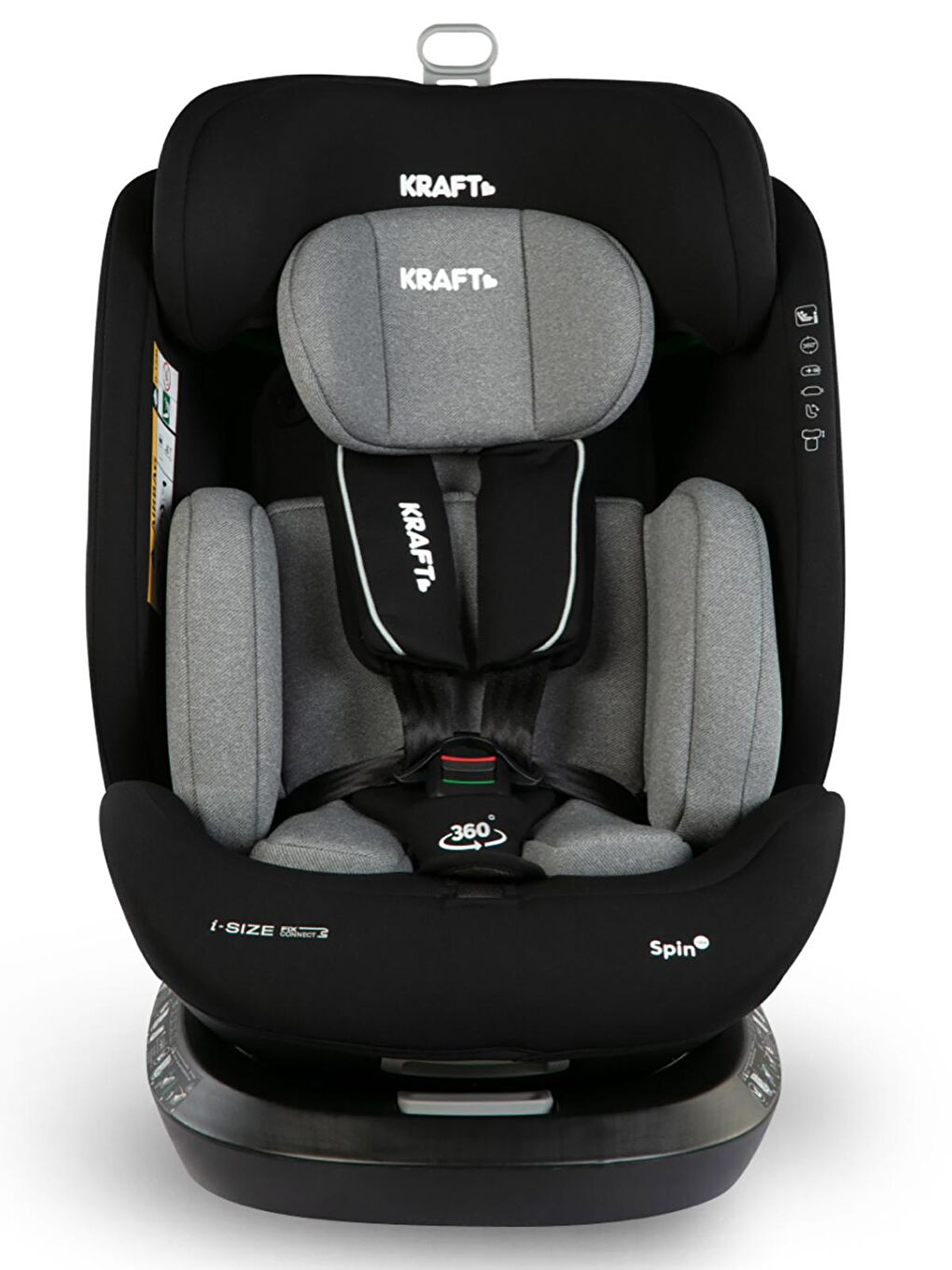 Spin I-Size Oto Koltuğu 0-36 Kg Gri-1