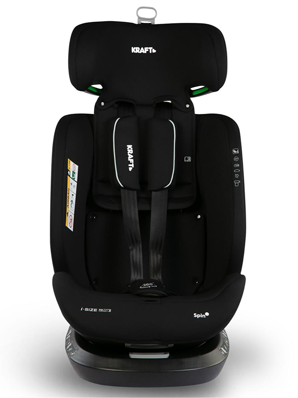 Spin I-Size Oto Koltuğu 0-36 Kg Gri-2