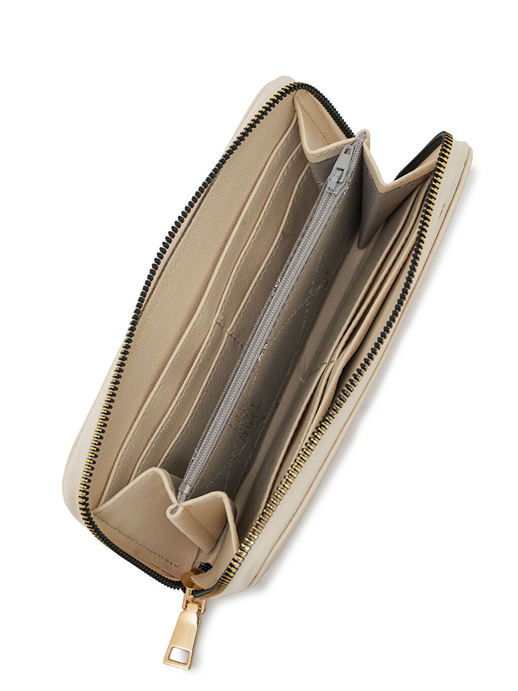 Bej Fermuar Detaylı Cüzdan CZ101-1-4