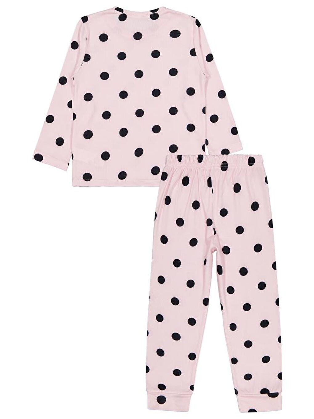 Pembe Girls Puanlı 10-13 Yaş Pijama Takımı - Pudra 12-13 Yaş-1