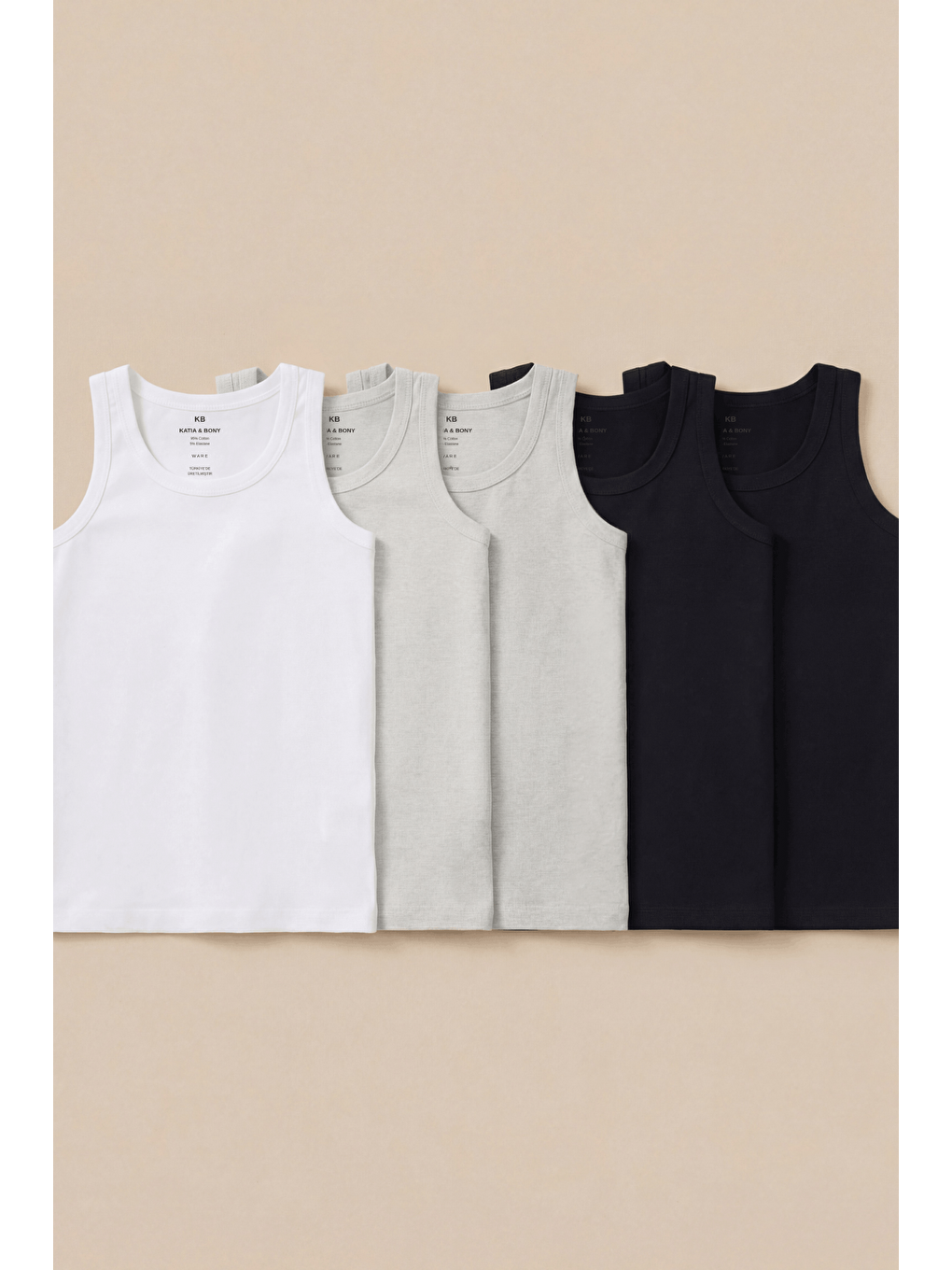 Karışık Erkek Çocuk 5'Li Basic Atlet