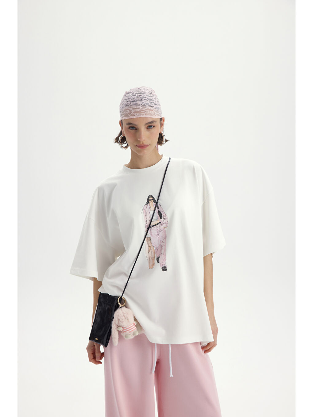 Arles Pembe T-Shirt Eşofman Takım-3