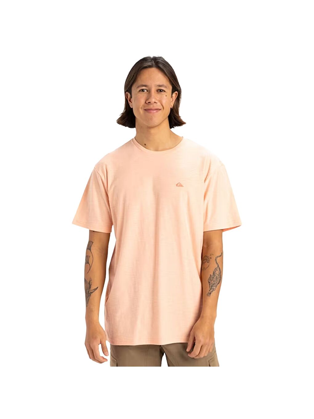 Karışık Slub Roundneck Erkek Tişört