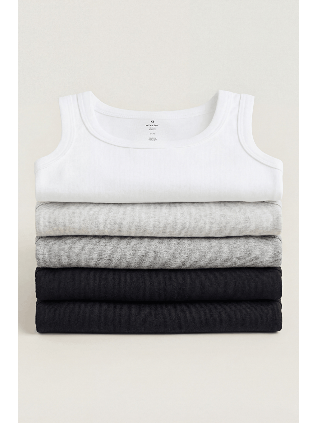 Karışık Erkek Çocuk 5'Li Basic Atlet-1