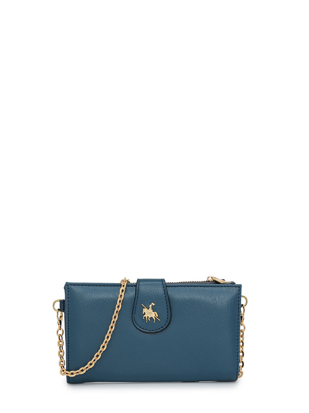 Mavi Zincir Detaylı Askılı Kadın Cüzdan CZ102-1-1