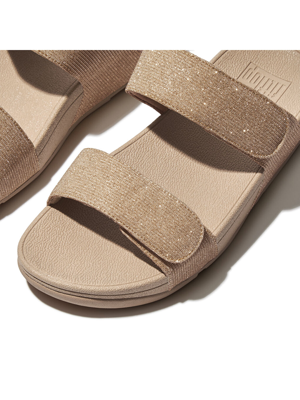 Bej Kadın Terlik FZ9-054 /A94 LULU Adjustable Shimmerlux Slides-3