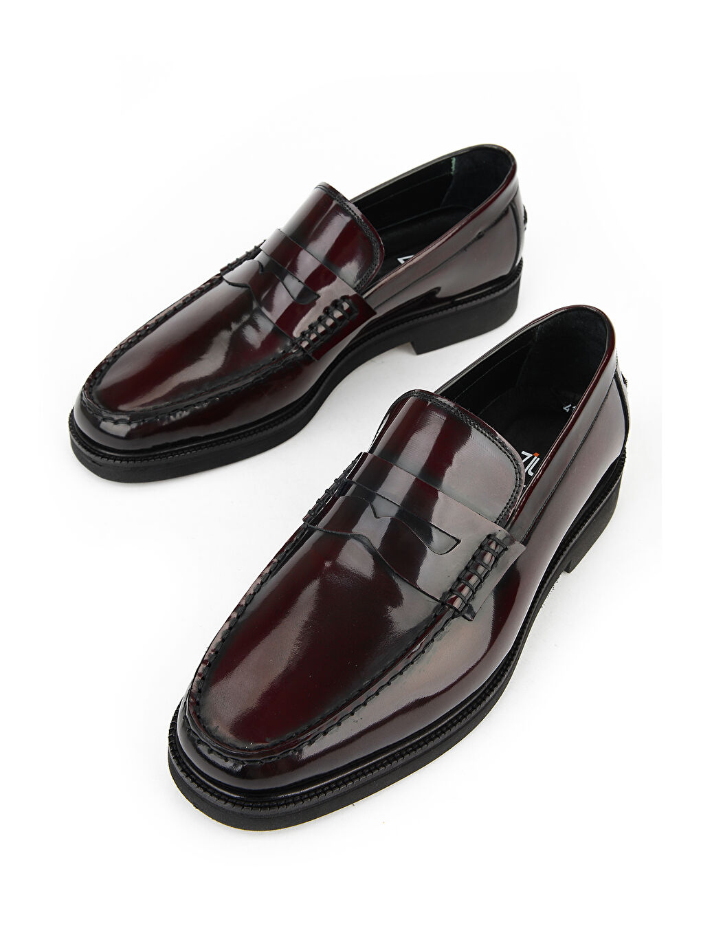 Erkek Hakiki Deri Ayakkabı 153745Z300062 Bordo-4