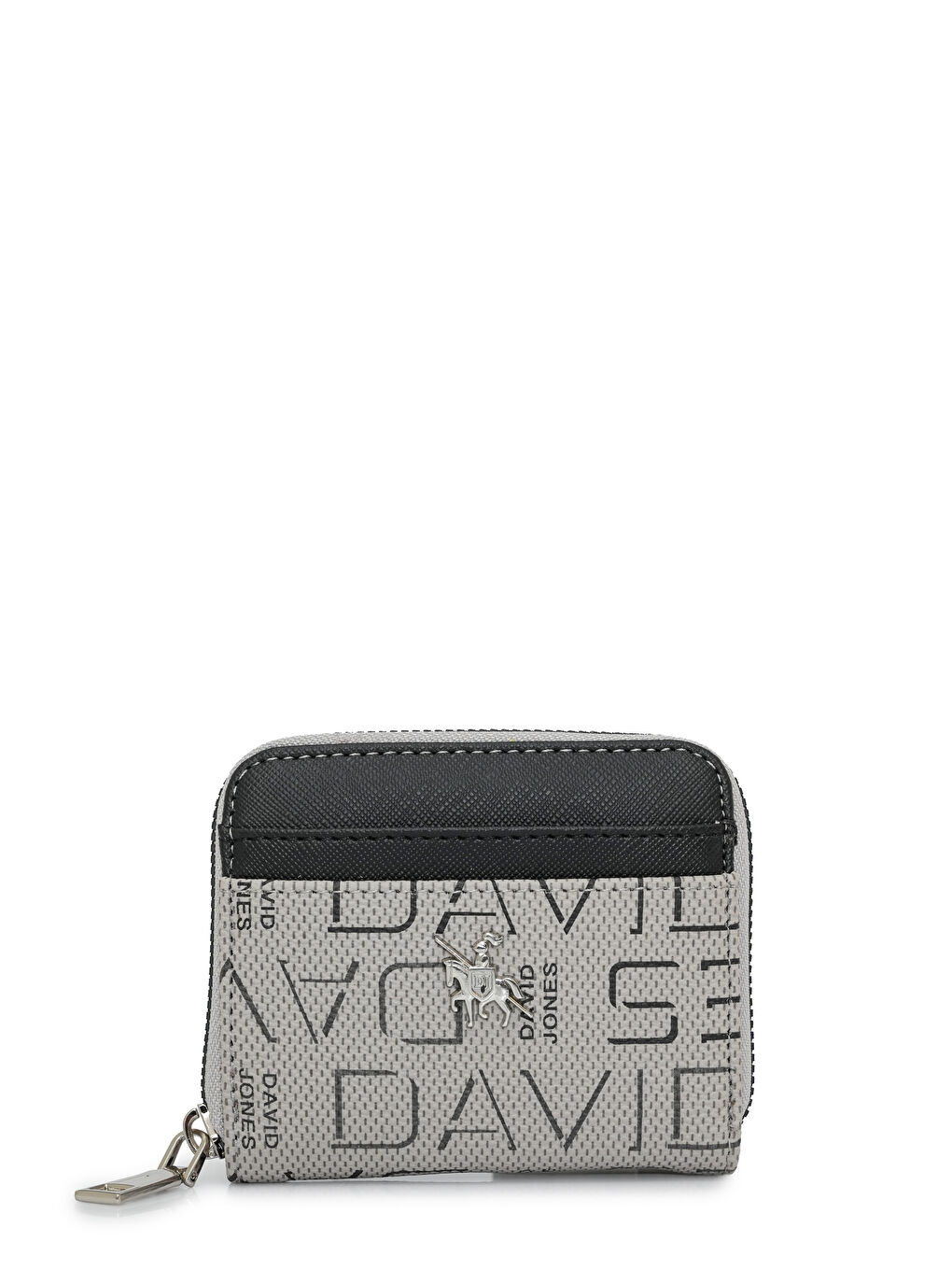 Gri Yazı Bölme Detaylı Mini Kadın Cüzdan CZ100