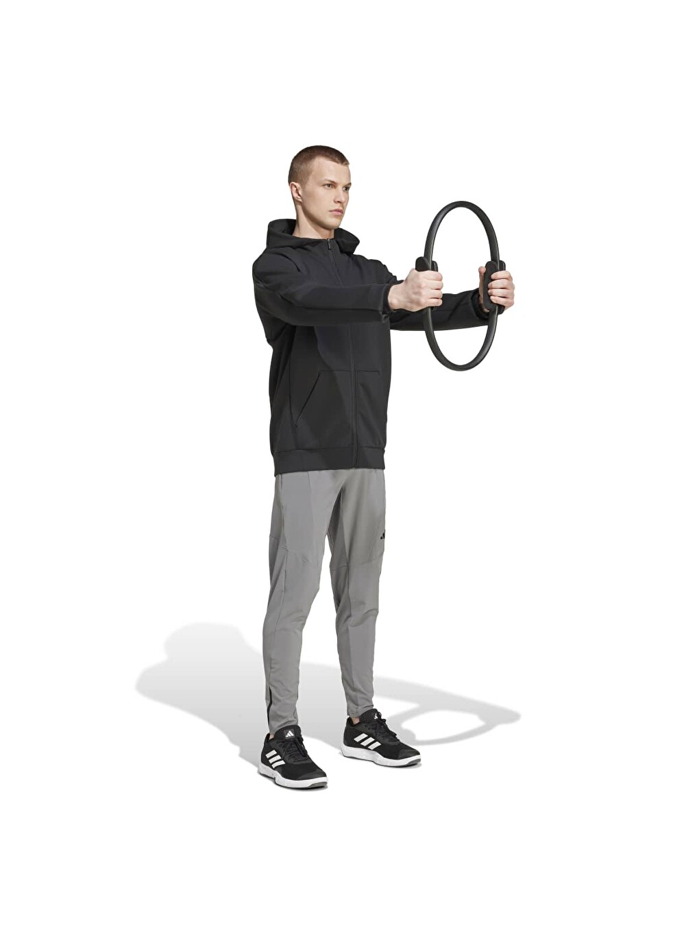 Designed For Training Erkek Siyah Kapüşonlu Mont Ceket-1