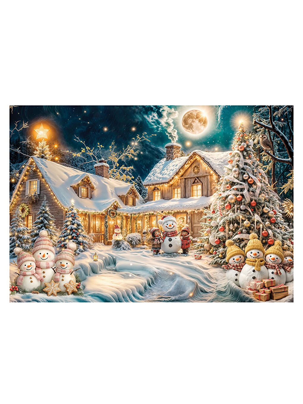Puzzle 260 XL Parça Bir Yılbaşı Hikayesi 3354-1