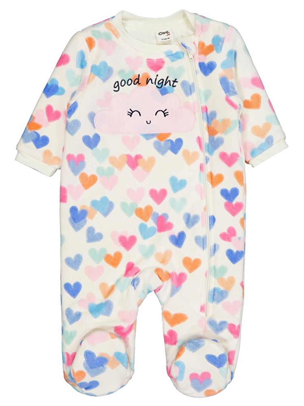 Ekru Baby Renkli Kalpler Empirme 60 Gr 6-9 AY Uyku Tulumu - Bej 9-12 Ay-1