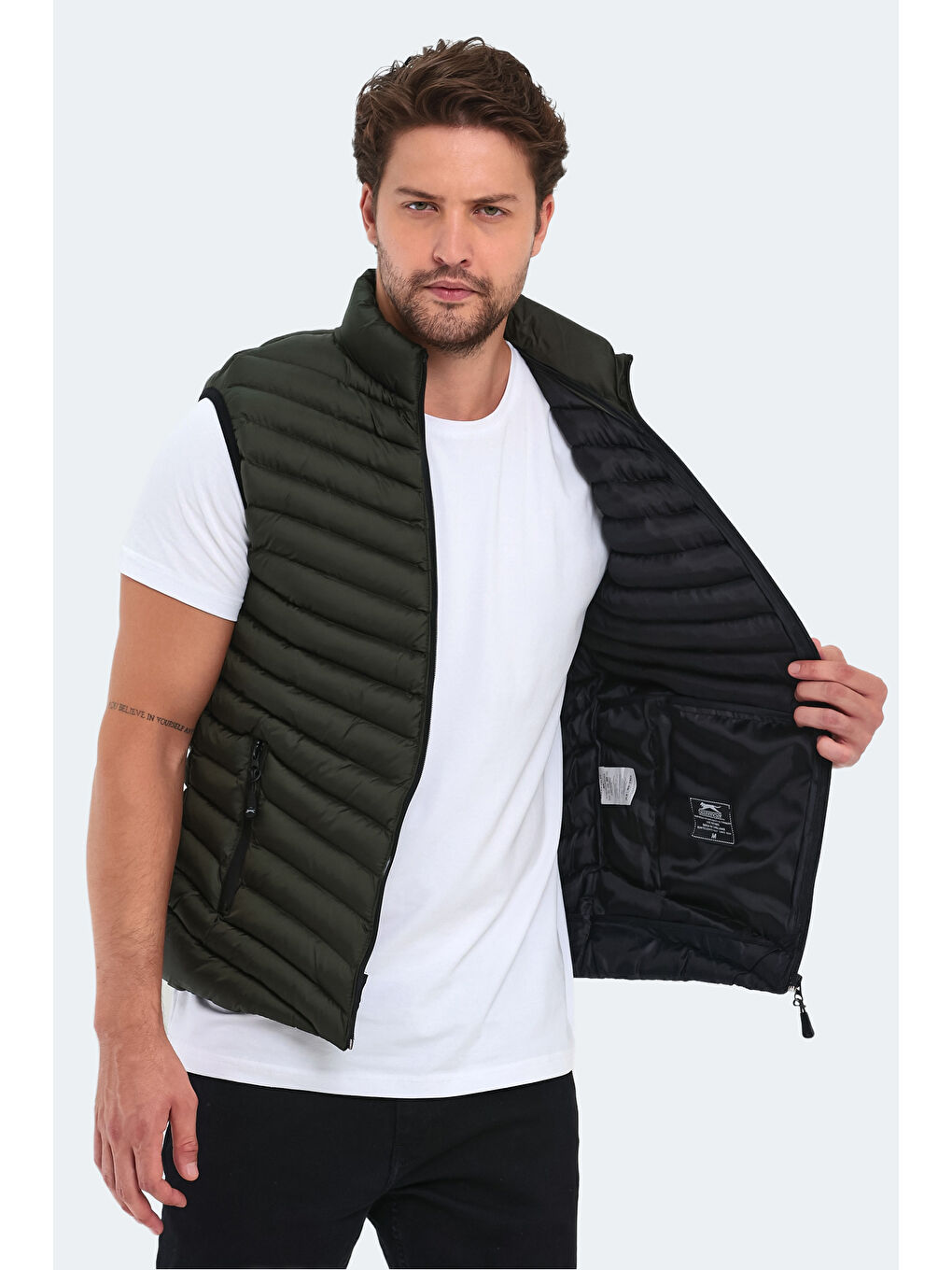 HENA IN Erkek Haki Yelek-5