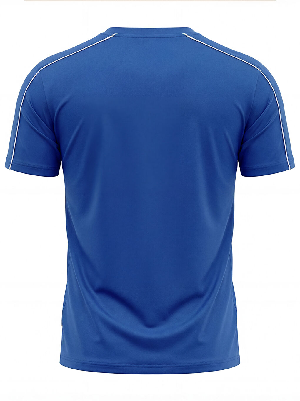 Mavi ORENDAHILL Erkek Spor Tişört Hızlı Kuruyan Esnek Regular Fit Trim Detaylı Activewear-2