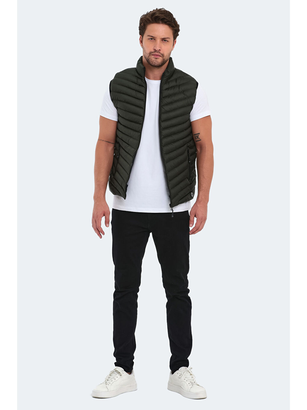 HENA IN Erkek Haki Yelek-6