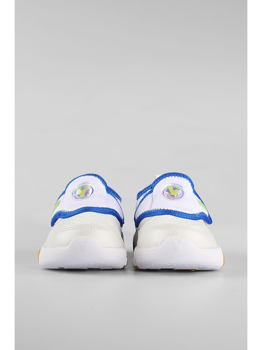 Sort Işıklı Erkek Bebek Beyaz/Saks Mavi Spor Ayakkabı-3