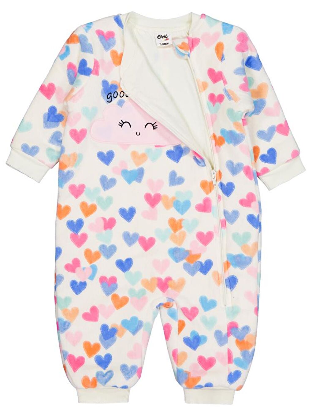 Ekru Baby Renkli Kalpler Empirme 60 Gr Uyku Tulumu - Bej 12-18 Ay-2