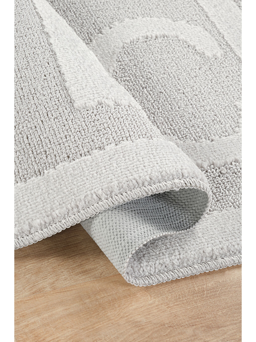 Doğal Kaymaz Taban Banyo Paspas Uzun Ömürlü Yumuşak Su Emici Yazılı Paspas Peace-Gri-2