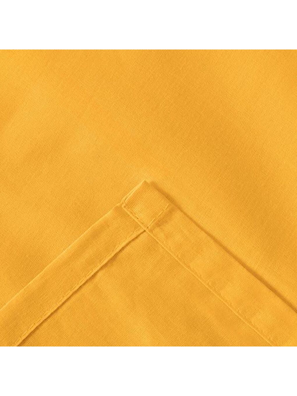 Kahverengi Soft Tek Kişilik Düz Kenar Çarşaf - Hardal - 160x240 cm-1