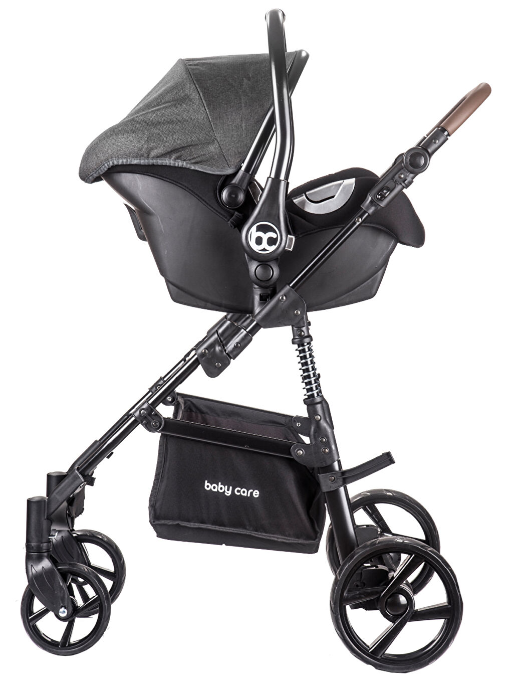 Babycare Bora Cross Travel Sistem Bebek Arabası Gri - 4