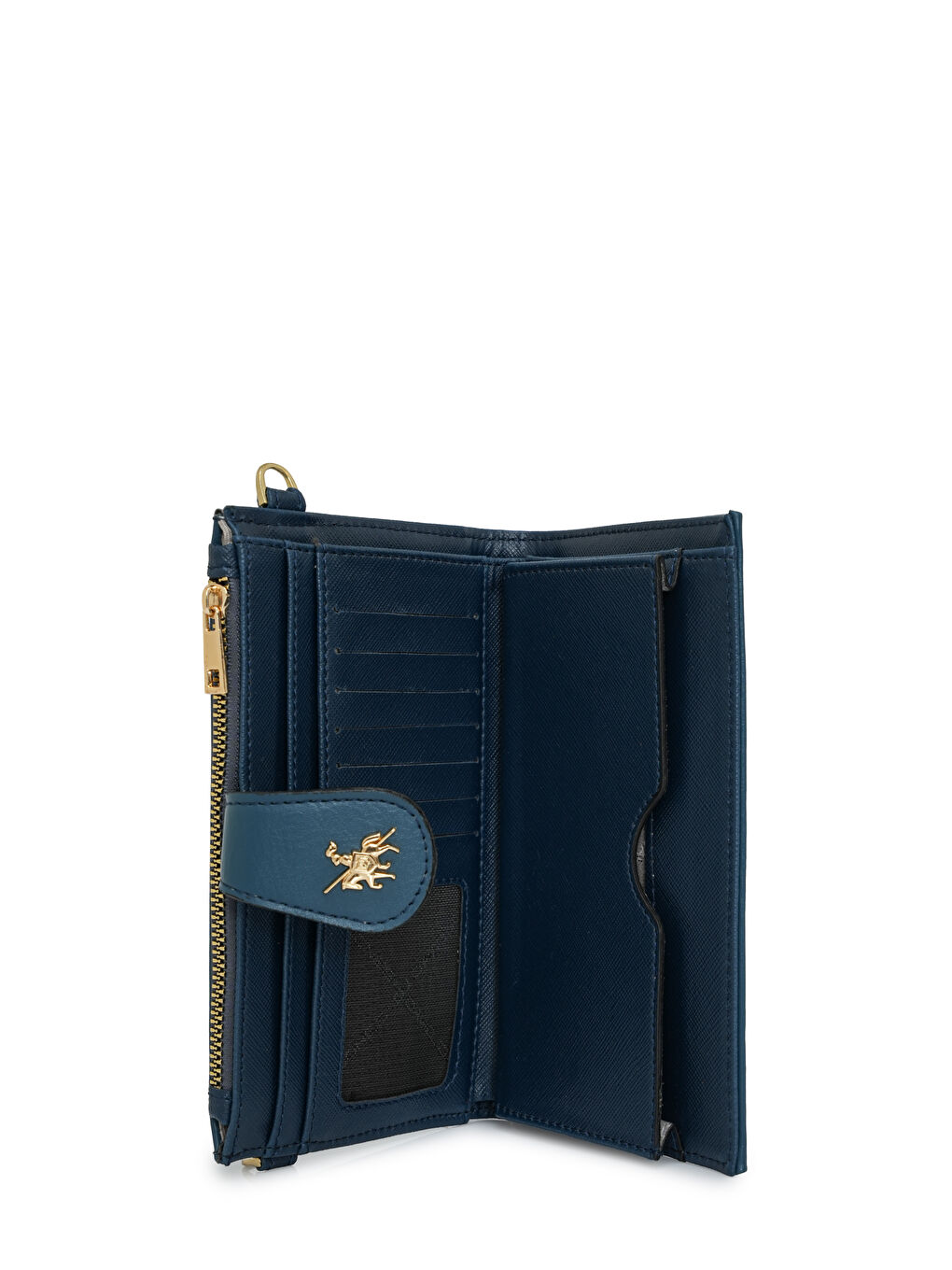 Mavi Zincir Detaylı Askılı Kadın Cüzdan CZ102-1-5