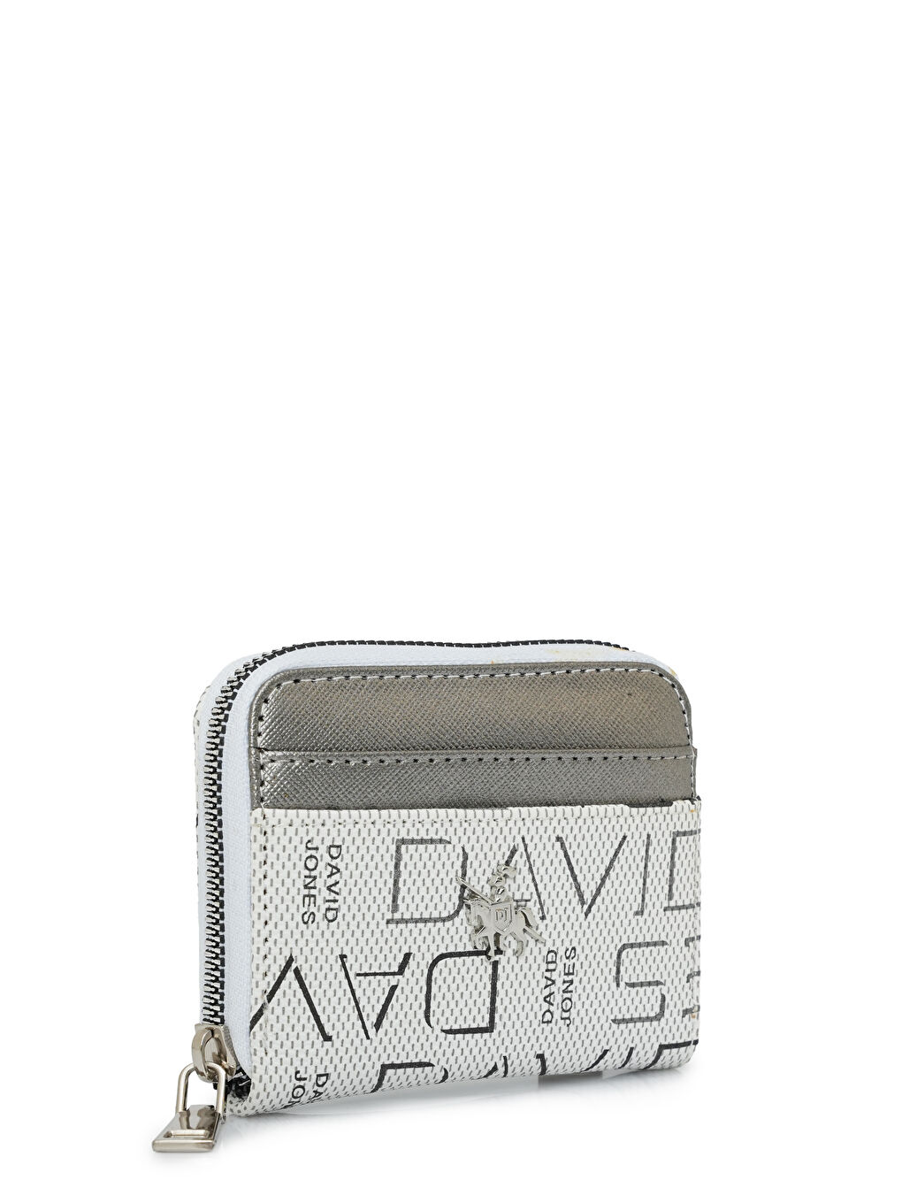 Beyaz Yazı Bölme Detaylı Mini Kadın Cüzdan CZ100-1