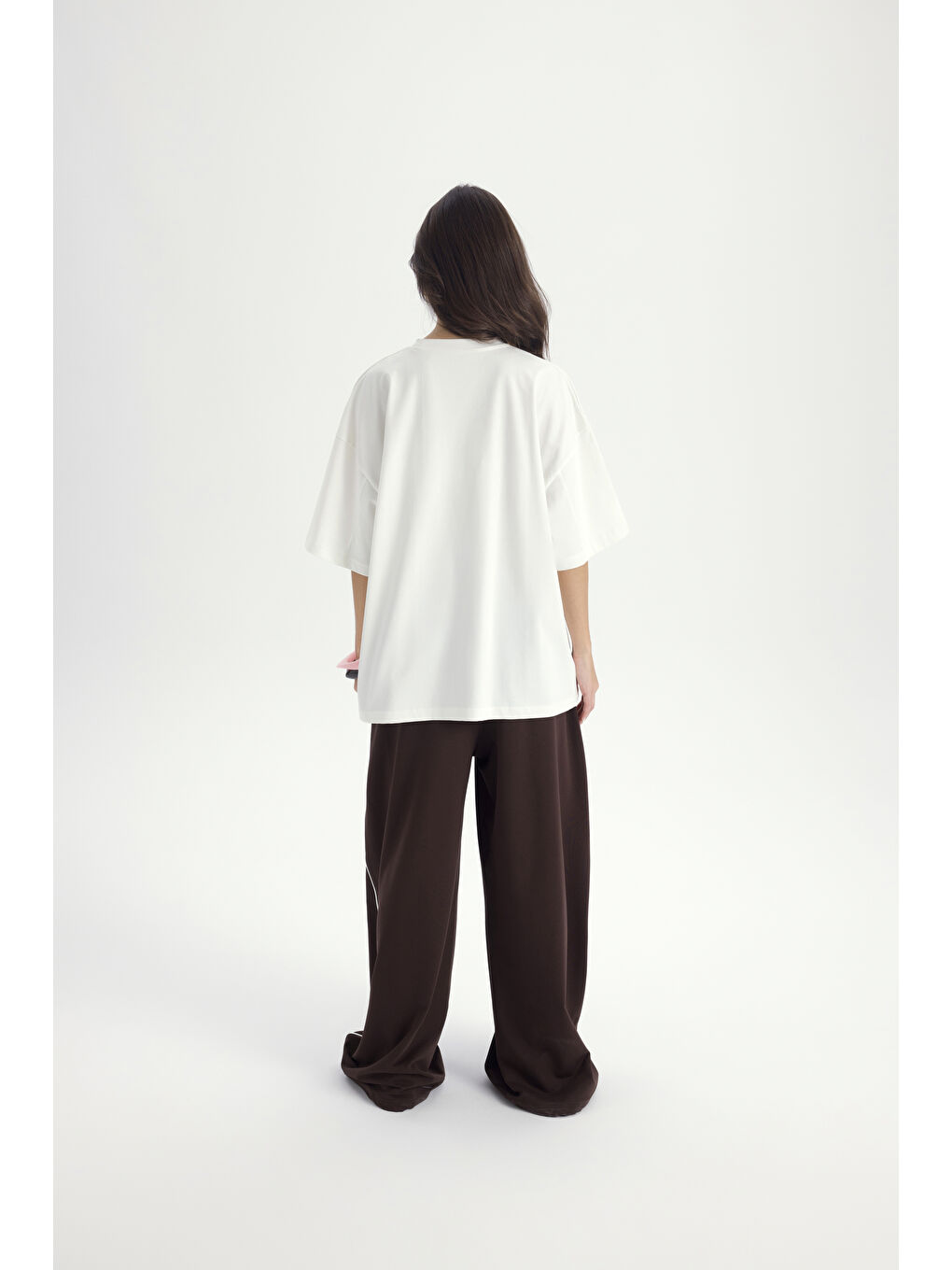 Kahverengi Arles Kahve T-Shirt Eşofman Takım-4