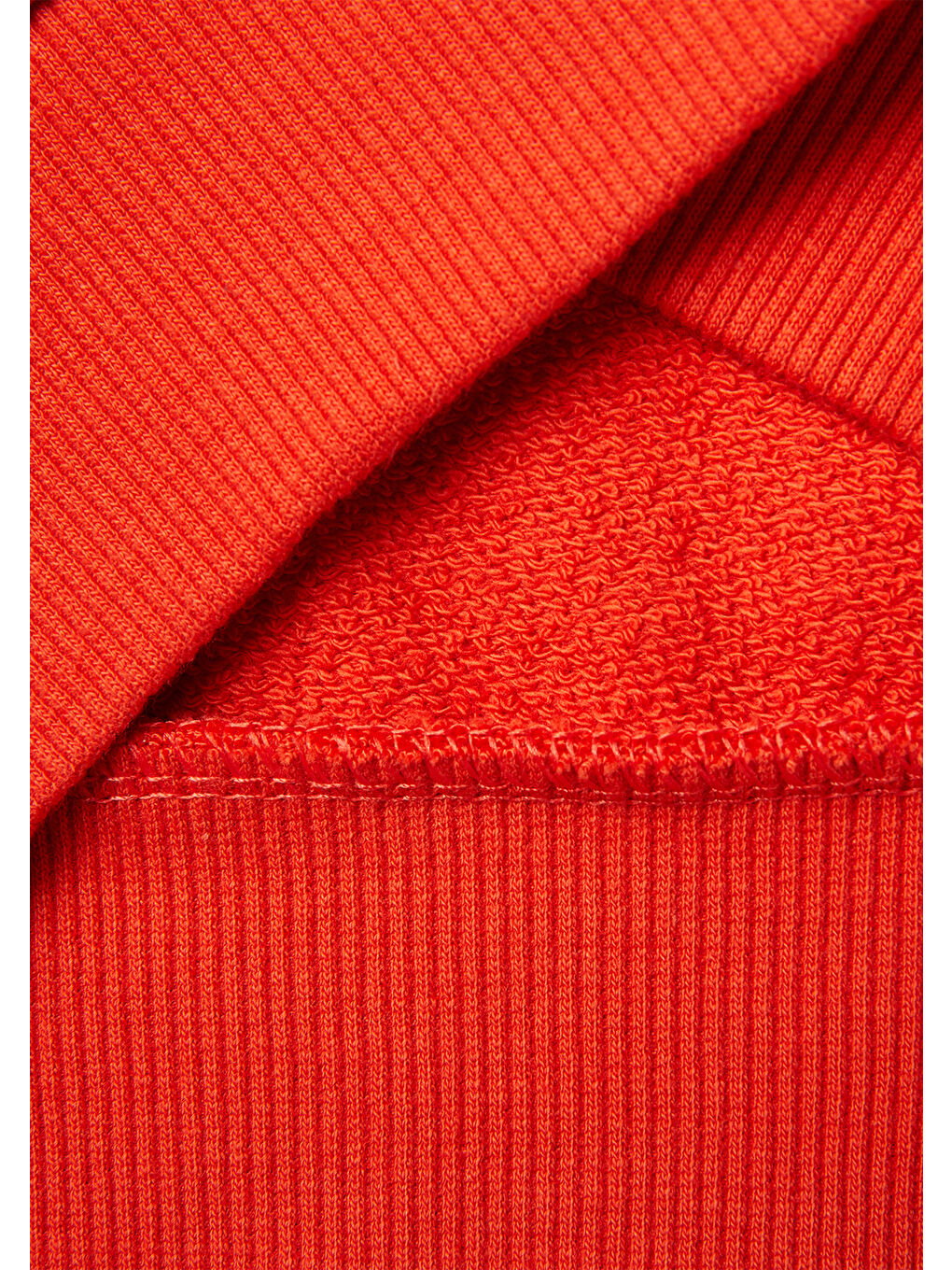 Erkek Çocuk Kırmızı Önü Baskılı Rahat Kalıp Bisiklet Yaka Sweatshirt-2