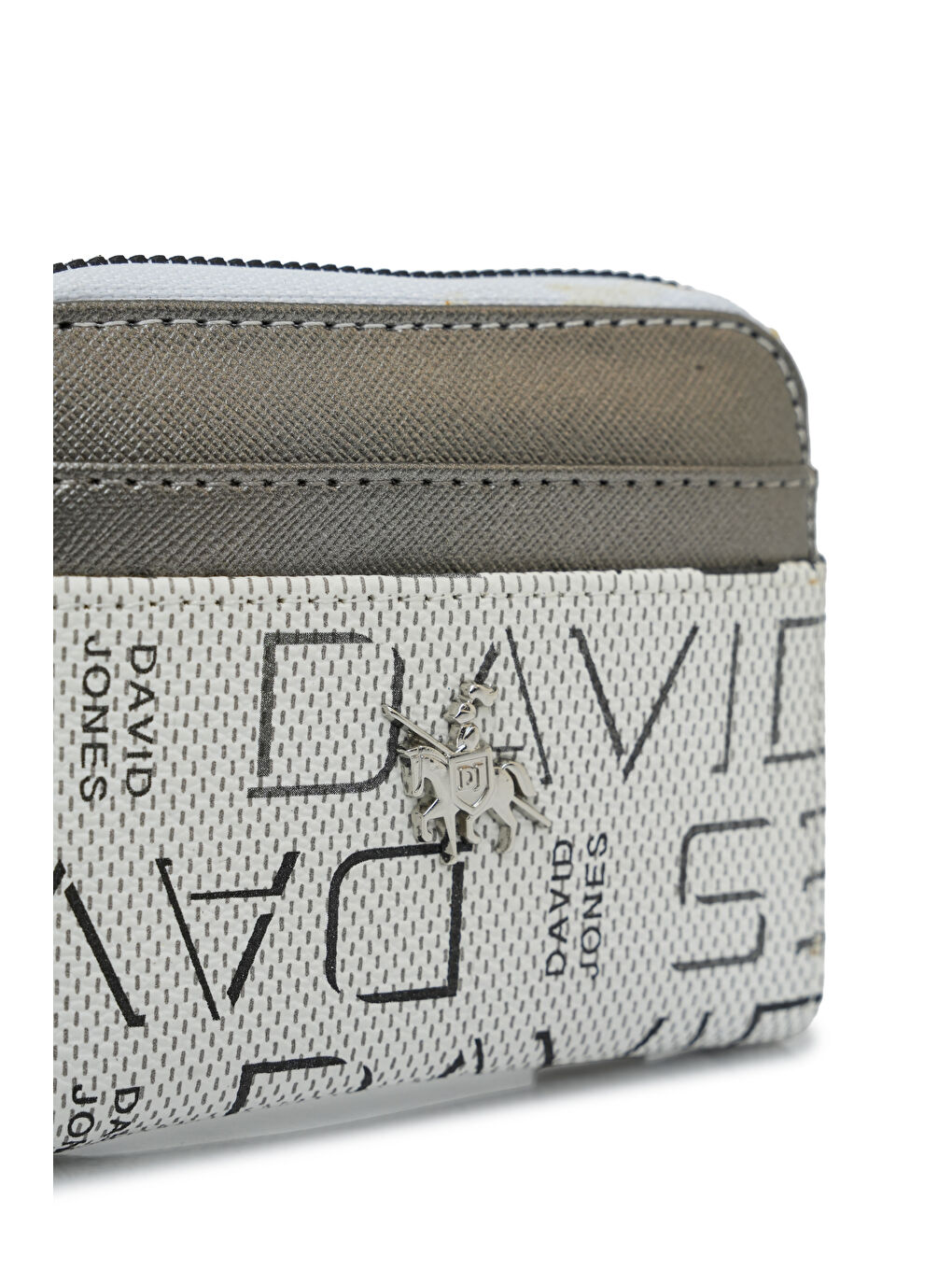 Beyaz Yazı Bölme Detaylı Mini Kadın Cüzdan CZ100-2